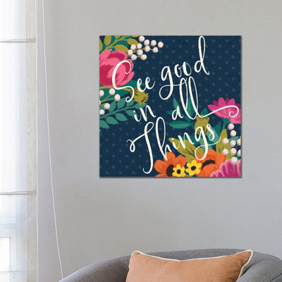 Romantic Luxe III 1 Piece Wrapped Canvas Wall Art