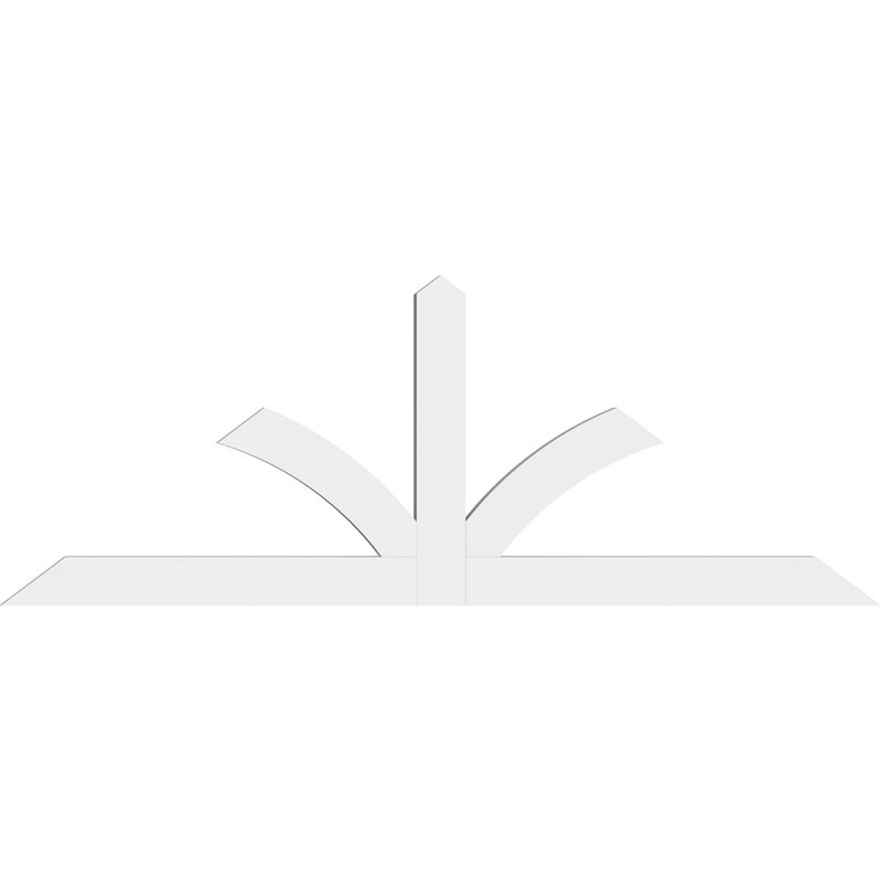 Support pour pignon en PVC de qualité architecturale Richland, H 27 po x l 72 po (pas 9/12), P 2 po x F 4 po