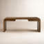 Daven Desk-Rye Medium Burl Oak Veneer