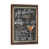 Classic Brown Wood Floater Framed