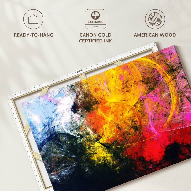 Avery Fiery Abstract, 32" H x 48" W