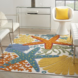 Tapis transitionnel multicolore Newton