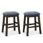 Alizey Counter Stool with Solid Wood Frame