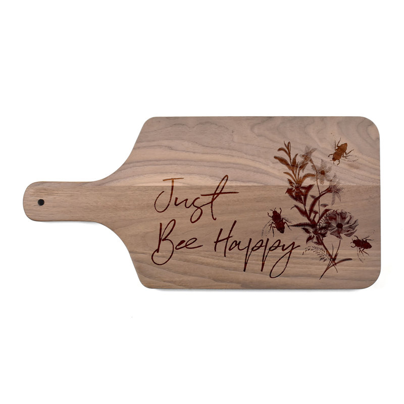 Just Bee Happy Cutting Board, Wood