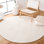 Tapis ivoire en laine et coton touffeté à la main à motif géométrique Hattie