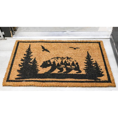 Paillasson rustique Western Black Bear