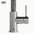Edison 19" H 1-handle Pull-Down 2-Function Sprayer Kitchen Faucet-28294597-4032879