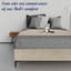 Cadre de lit / sommier en bois de qualité supérieure en velours de 15 po Makailah, durable, élégant et multicolore-88597300-88597299