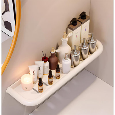 No-Drill Bathroom Corner Shelf