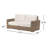 Havana 76" Wide Outdoor Rectangle Loveseat with Sunbrella Cushions-97880129