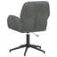  Fauteuil de bureau pivotant 21,26 po x 21,65 po x 35,43 po en velours gris foncé-1169437082