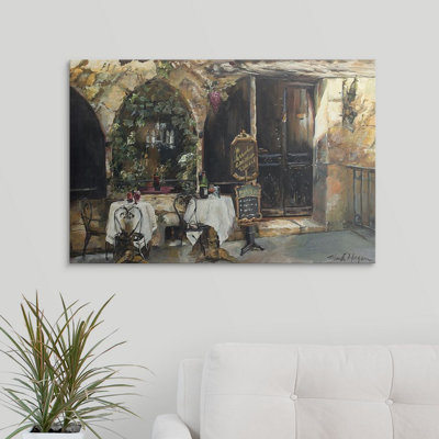 Yves " Meeting At The Cafe " by Marilyn Hageman