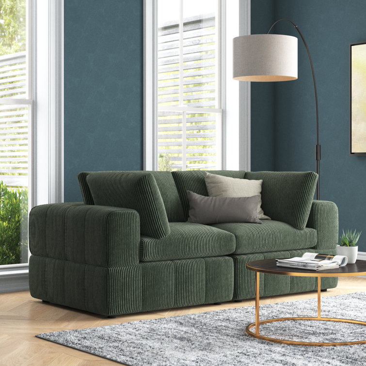Aronas 79'' Corduroy Loveseat