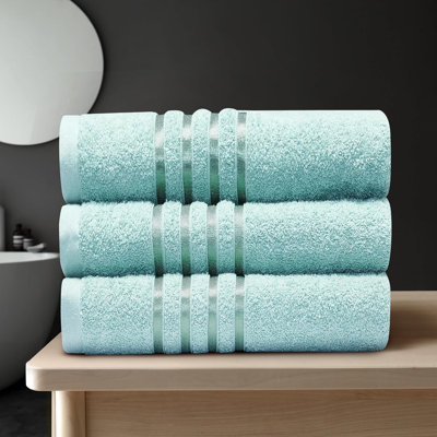 3-Pack Extra Large Cotton Bath Sheets | Soft, Absorbent, Quick-Dry Towels, 90 x 150 cm | Family Set for Ultimate Comfort