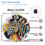 Horloge murale zébrée 12 po