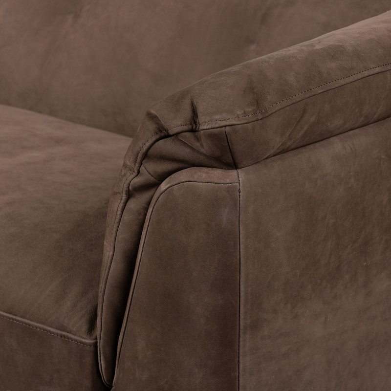 Santino Sofa-86", Nubuck Cigar