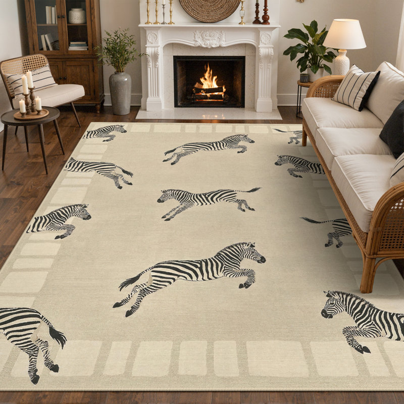 Tapis gris / brun Aldovin Aura, Rectangulaire 8 pi x 10 pi