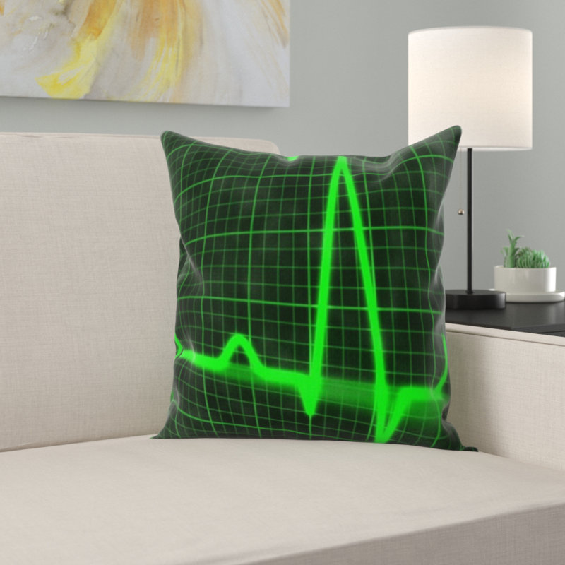 Coussin décoratif à traces de pulsation