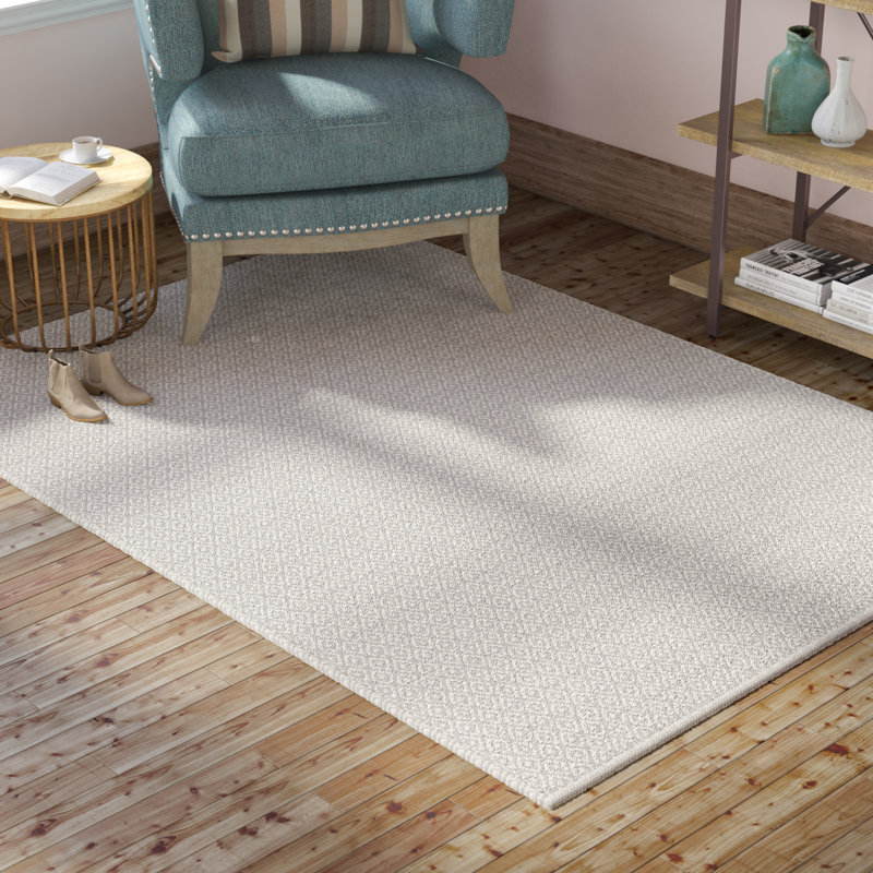Bester Hand Woven Cotton Geometric Rug, Rectangle 8' x 10'