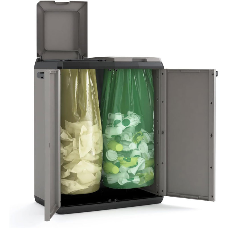 Keter Split Basic Recycling Cabinet Keter Split Basic Recycling Cabinet 241065