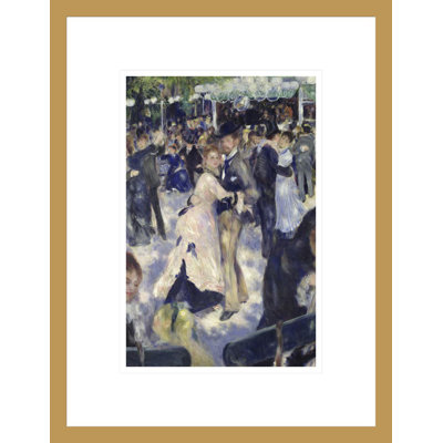 Le Moulin de la Galette, détail des danseurs par Pierre-Auguste Renoir, impression giclée encadrée