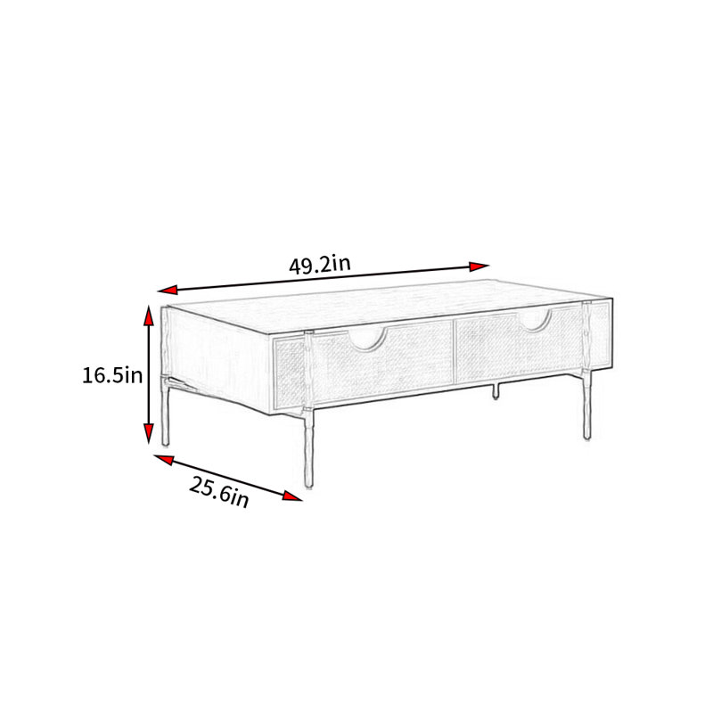 Table basse moderne de style médiéval