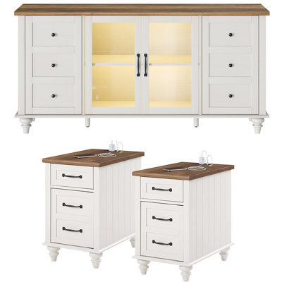 Aarin 3 Piece Coffee Table Set by Darby Home Co
