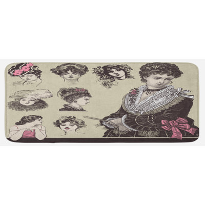 Tapis de cuisine femme