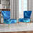 Upholstered Floral Side Chair - Modern floral Accent Chair-90396907