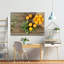 «Floral abricot sur table en bois» sur-99543838