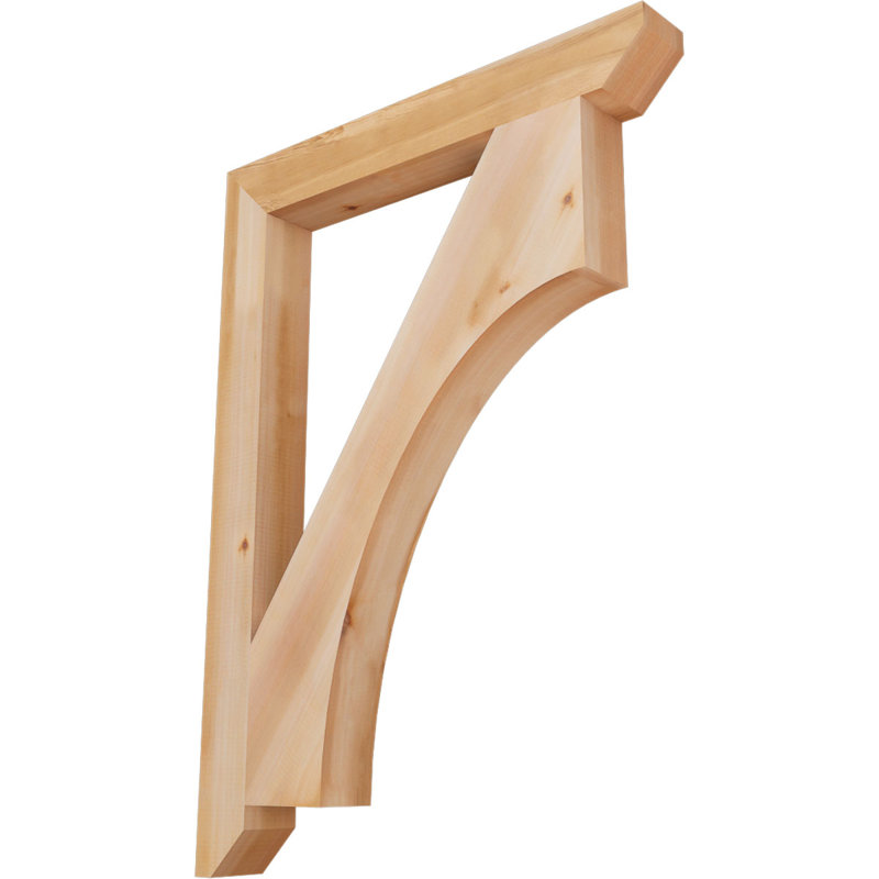 Support en bois Westlake, Cèdre rouge, H 44 po x l 3,5 po x P 32 po