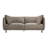 Madria 79" Wide Square Arm Sofa in Fabric with Black Metal Legs-1841854628