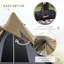 Tente de tipi pour 2 personnes Outsunny, tente de camping facile à installer avec porche, café