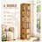 Rotating Bookshelf, Bamboo, Brown, Swivel, Modern Style