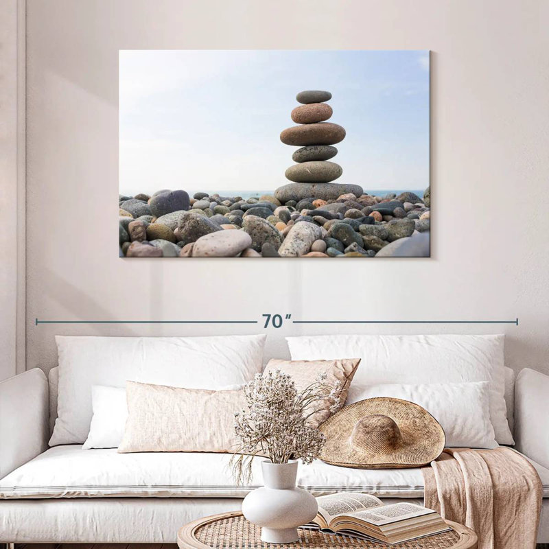 Kerrick Seaside Stone Stack, 30" H x 45" W
