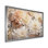 «Pure White Chrysanthemums Mosaic II», reproduction sur toile