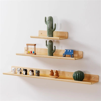 Lukesha Wood Floating Shelf