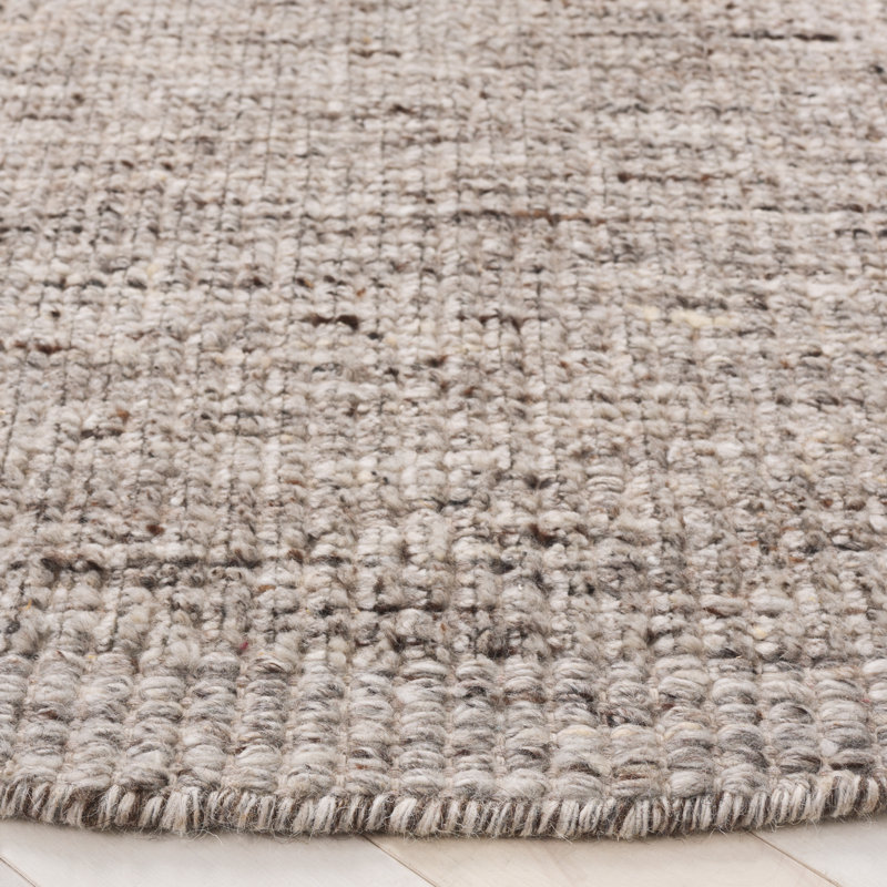 Yeala Hand Woven Wool Pile Rug, Round 6'