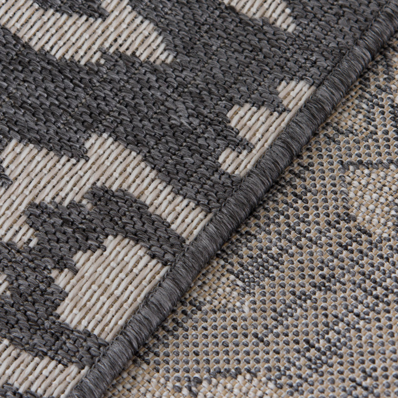 Ikat Indoor / Outdoor Rug, Rectangle 5'3" x 7'7"