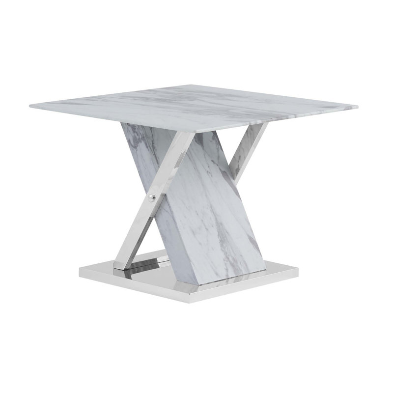 Table de bout en faux marbre