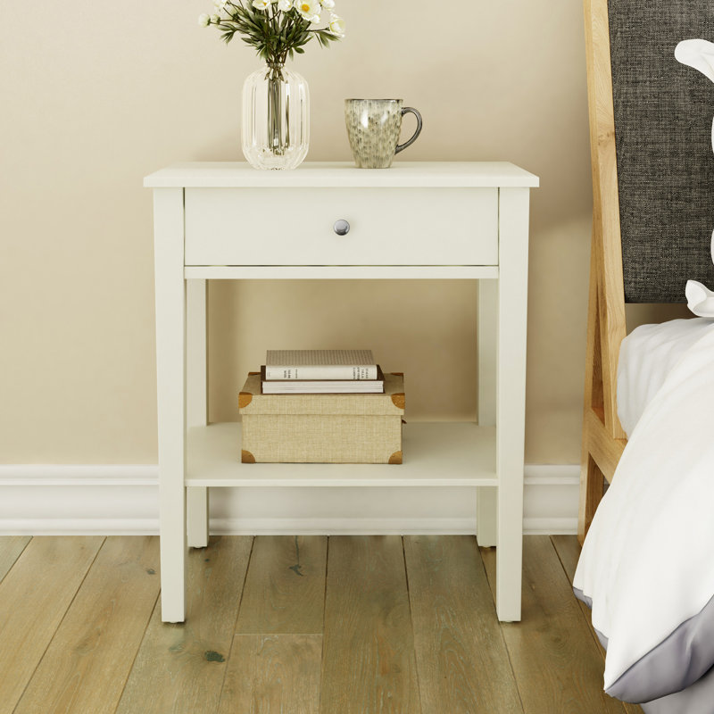 Sloan ClickDecor Sloan Solid Wood Side Table with 1-Drawer