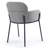 Khea 18.5'' H Fabric Upholstered Metal Armchair