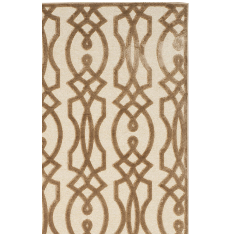 Tapis géométrique Jamon Martha Stewart Performance, Rectangle 4 pi x 5 pi 7 po