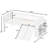 Twin Size Low Loft Bed With Slide, Staircase & Built-In Storage Shelves-1645597635