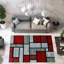 Tapis gris / rouge Mccampbell-32514798