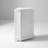 White Triangle Corner Bathroom Storage Cabinet with Adjustable Shelves and Modern Style Design-270511658