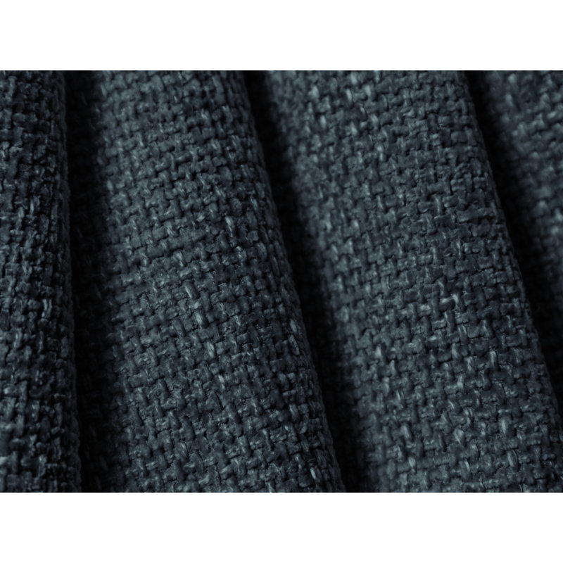 Nehimiah Upholstered Bed, European Double (140 x 200 cm), Navy