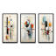 «Beige Blue Suprematism Geometric Explorations II», 3 pièces-897970287-897970290