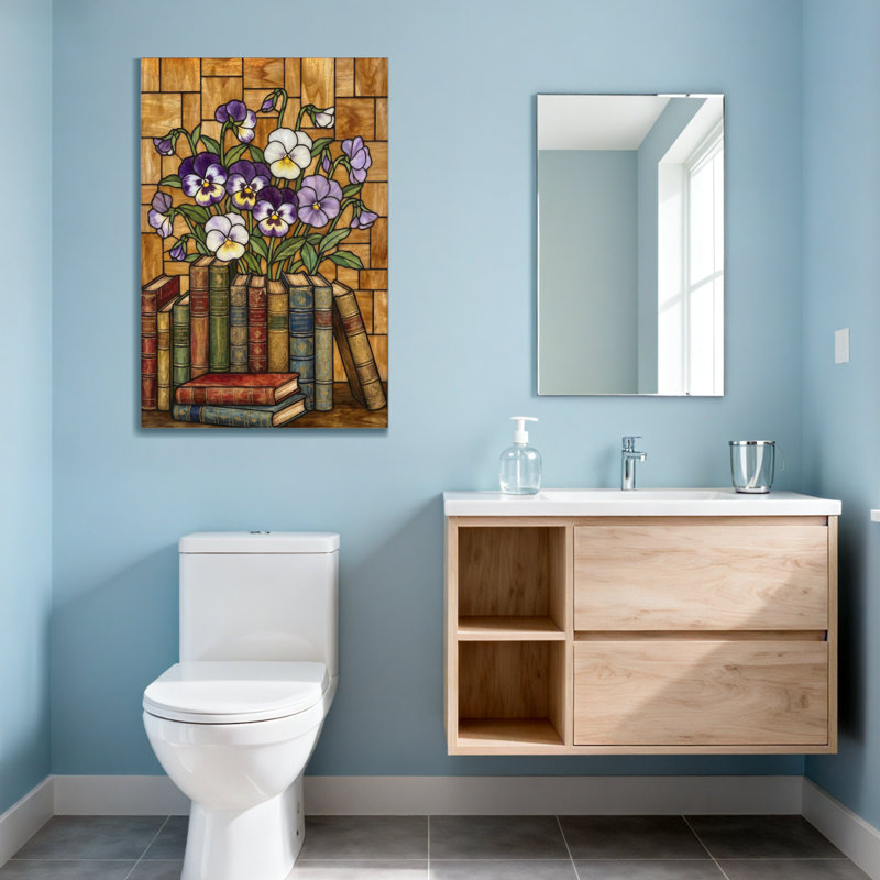 Plantes et fleurs, livres de fleurs, brique, impression d'art mural, H 18 po x l 12 po