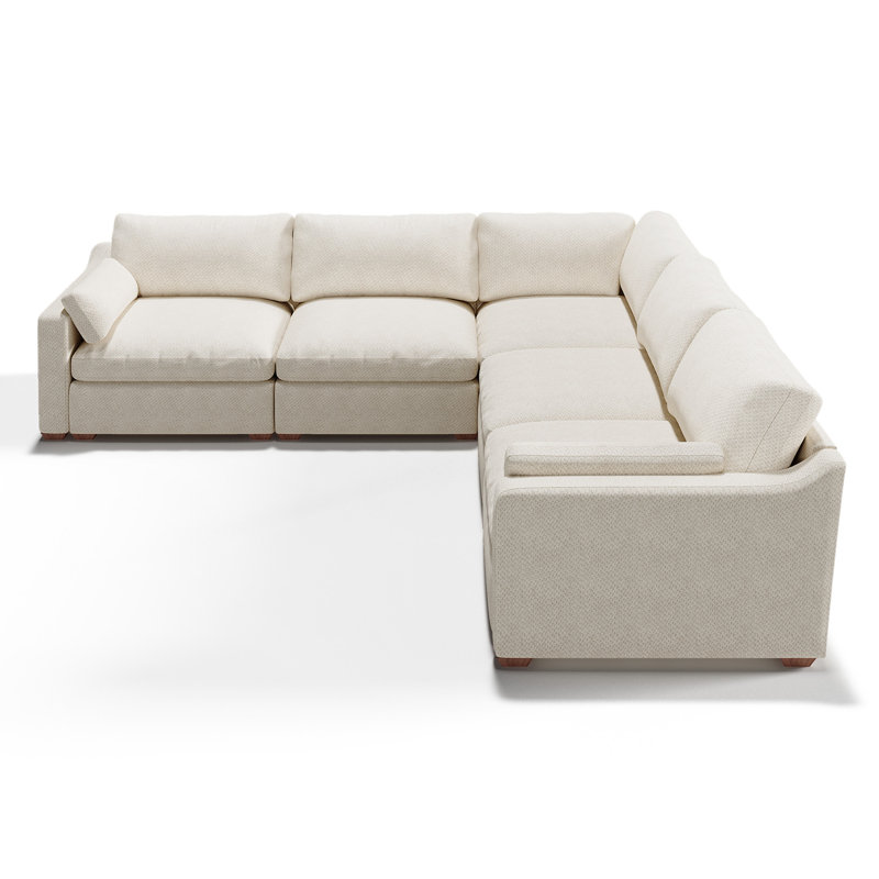 Canapé modulaire Abramson, Chenille blanche